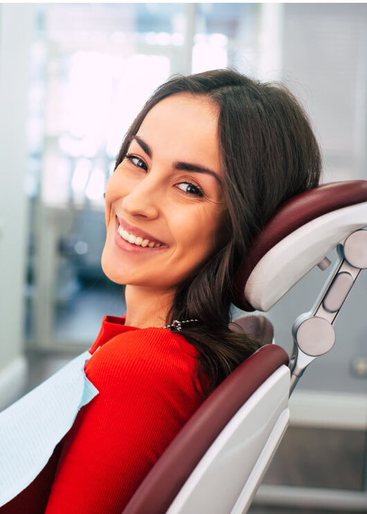 woman at the dentist