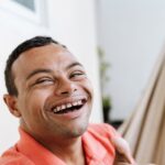 man with down syndrome needing a special needs dentist