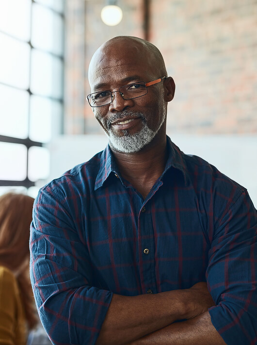 smiling man