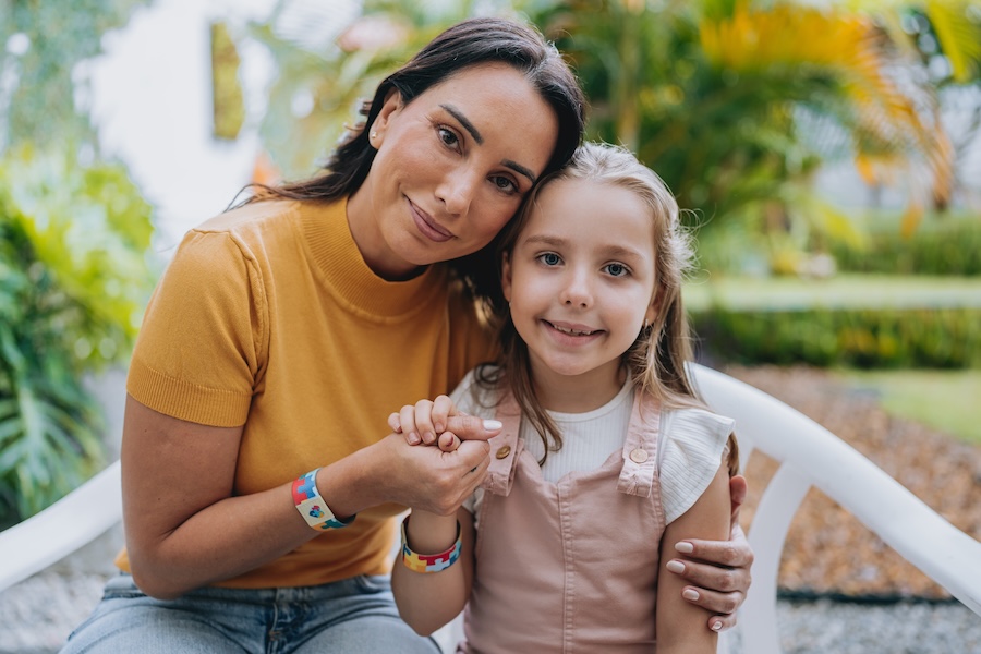 oral care routines for children with autism, mom with a daughter with autism